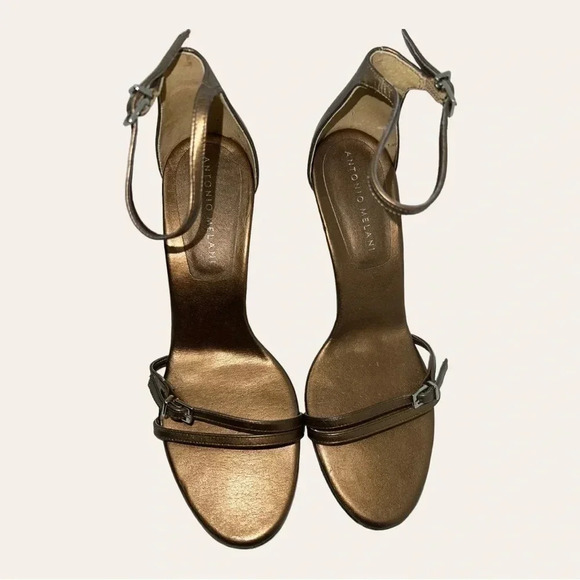 Women’s ANTONIO MELANI HEELS OPEN TOES STRAPS ACROSS STRAP AROUND ANKLE SZ 6.5 - Picture 2 of 11